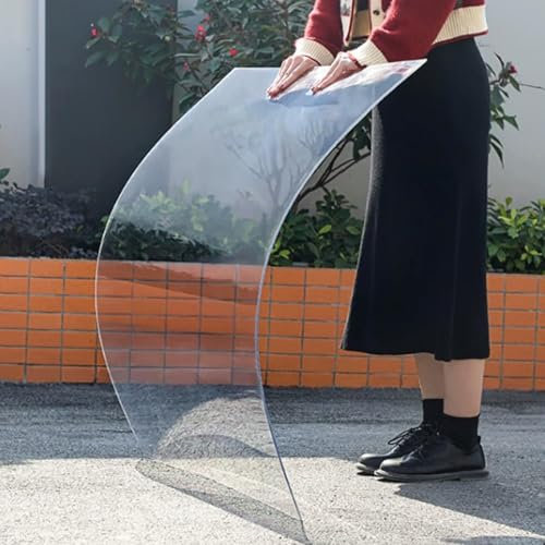 JIwqDY Marquesinas Exterior Impermeable Planchas Transparentes de Policarbonato Invernaderos Ligero Panel Paneles para Tejado, Personalizable(1x20m/3.28x65.6ft)