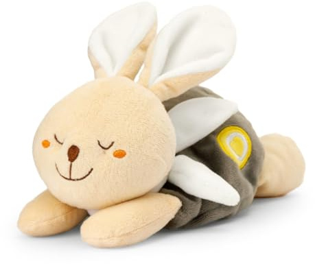 Chicco My Sweet Doudou söt plyschkanin, mjuk sammet, saltpåse för mikrovågsugn, placeras över babyburen, värmen hjälper till att lugna kolik, 0 m