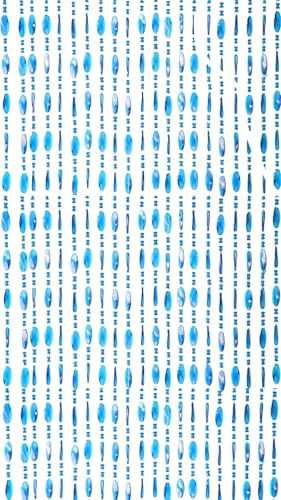 Generico Susanna Home – Tenda Antimosche a Fili con Telaio in PVC per Interni ed Esterni, Zanzariera Decorativa a Pannello per Porte e Finestre, Corda a Perline – Vari Colori e Misure (BLU, 100X220)