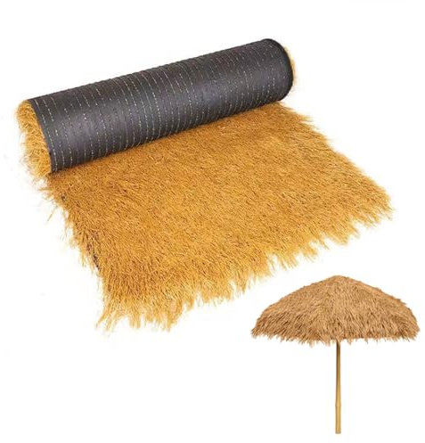Vllentin Artificial Thatch Roofing,Synthetic Thatch Grass,Thatched Roof Roll,Free Cutting,Not Easy To Fadefor Gardens,Terraces,Landscape Shapes,Balconies,Restaurants