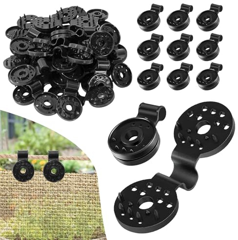 120PCS Clip de Red para Sombra,Clips de Plástico para Tela de Sombra Clips de plástico con Ojal Duradero Clips Fijos para Red de Sombra para Tela de Sombra para Todo Tipo de Telas con Malla