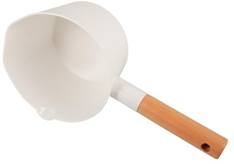 ZUNOXAZ 1 pieza Cucharón de Madera para Agua con Mango Cazo Práctico para Cocina y Baño para Lavar Verduras y Frutas Respetuoso Gran Capacidad