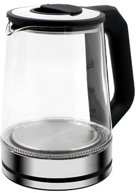 Bollitore Elettrico In Vetro Borosilicato For La Casa - Bollitore For Tè A Vapore Multifunzionale E Bollitore For Acqua For La Preparazione Di Tè E Bevande Calde