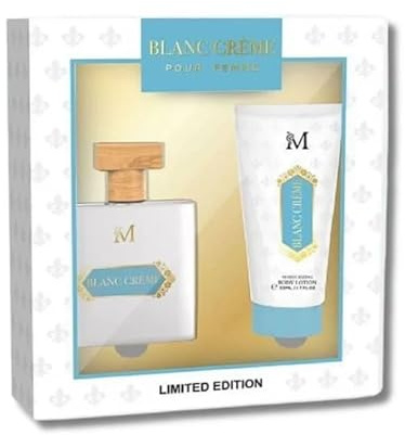 Cofanetto Profumo Donna Latte Bianco con Eau de Parfum + Crema Corpo Idratante – Fragranza Avvolgente Dolce e Cremosa – Idea Regalo Elegante – Routine Profumata e Nutriente