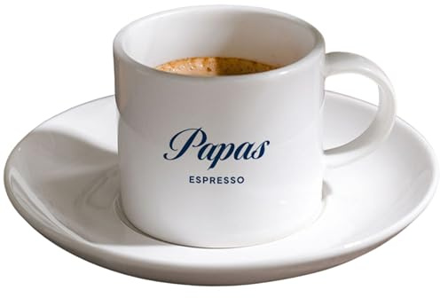 Firebox Personalisierbare Espresso-Tasse mit Namen – Keramik Tasse mit Unterteller, 70 ml, stilvolles Design, Geschenk für Kaffeeliebhaber