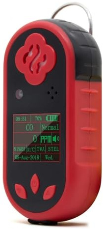 Portable NH3 Oxygen + Hydrogen Sulfide + Nitrogen Dioxide + Ammonia Gas Detector Four Alarm Methods Explosion-proof USB Rechargeable Industrial Gas Alarm