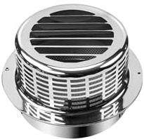 Ventilación de campana extractora de cocina de acero inoxidable 304, ventilación de pared exterior de 15 cm para salida de aire de baño y cocina, solución de ventilación eficiente resistente al óxido