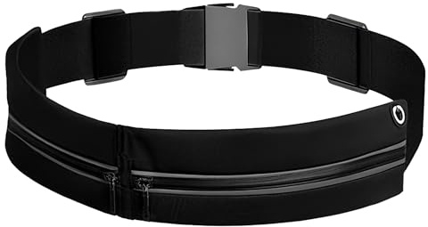 UYGTHI Laufgürtel für Handy, Wasserabweisende Handytasche Joggen mit Verstellbarem Elastikgürtel, Lauftasche für Damen und Herren, Hüfttasche für Laufen, Fitness, Radfahren und Outdoor Sport