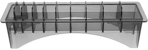 NOLITOY Soporte para Peines Profesional de Peluquería Diseño de Compartimentos y 10 Rejillas, Resistente y Confiable para Salón o Hotel