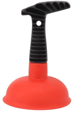 Cocoarm Mini Plunger, Silicone Material, Quick Unclogging Drain Tool for Toilets and Sinks, Lightweight Non Slip Handle for Effective Use (A)
