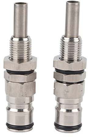 Mtlavishness 2 Pcs Stainless Steel Lock Post Connector Set Sturdy Rtproof Keg Beer Accessories for Homebrew Kegerator Equipment