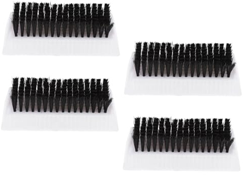 Ipetboom 4pcs Double-sided Nail Cleaning Brush Soft Bristle for Fingernails Toe Care Portable Hand Scrubbing Brush in Bathroom