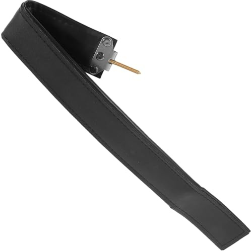 DEARMAMY Sangle Accordéon de Basse en Pu Noir Réglable pour Accordéon 60-72 Basses, Accessoire Respirant et Résistant Stress