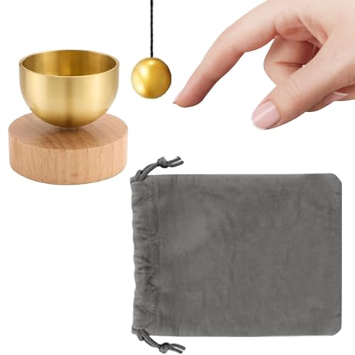 Cuenco De Sonido Base de Madera Campanas Espirituales