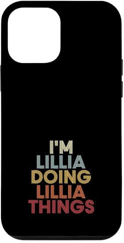 Custodia per iPhone 12 mini Lillia Name Lillia Personalized Name First Given