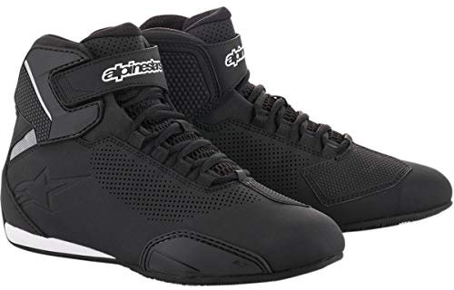 Alpinestars 25156181085 Herren Sektor Vented Street Motorradschuh, Schwarz, 41 EU