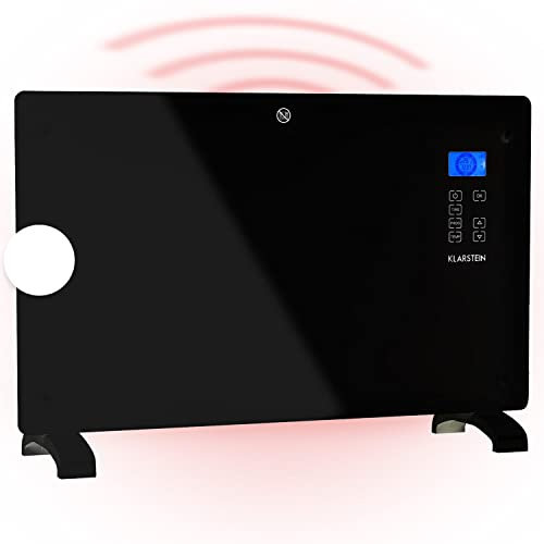 Klarstein Elektroheizung, Konvektor-Heizung mit, Mobile Elektroheizung Energiesparend, Leise Heizung Elektrisch, Standgerät Heizkörper Elektrisch mit Thermostat, 2000 W