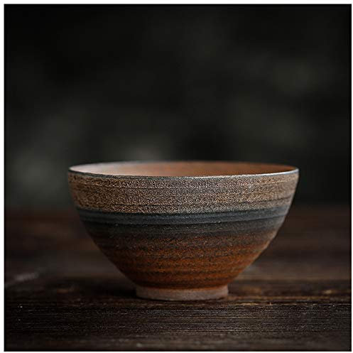 MIRUIKE - Set di tazze in ceramica per saki, tazze da tè giapponesi Ochoko tradizionali fatte a mano, set di tazze in porcellana artigianali (80 ml), 4 pezzi