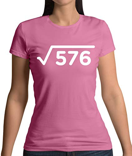 Dressdown Square Root - 24th Birthday - Womens Crewneck T-Shirt - Azalea - XXL