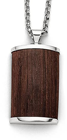 DUR Anhänger Treibgut aus Holz für Halskette, 50x 25 mm, P3993