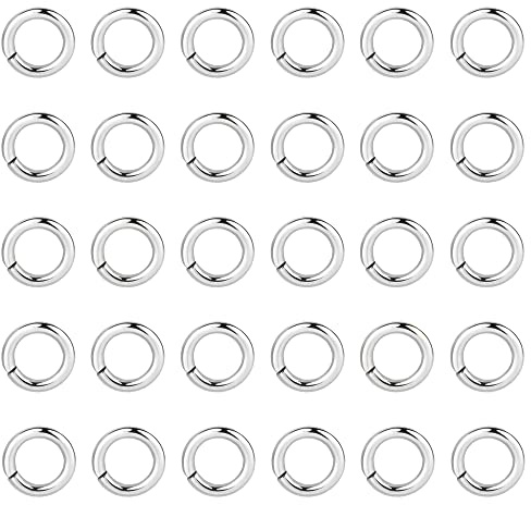 100 Stück Silber Offen Biegeringe 4mm Schmuckherstellung Kleine Ringe Set | Offen Biegeringe Kleine Sprung Ringe Armbänder Halskette Ketten Verbindungsringe Schmuckherstellung Set Zubehör Accessoires