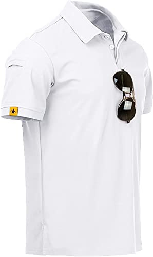 JACKETOWN Poloshirts Herren Kurzarm Atmungsaktives Funktionsshirt, M-3XL. | Polohemd Herren Atmungsaktives Sommer Knopfleiste T-Shirts Männer Casual Sport Shirt Basic Regular Fit Golf Shirt.