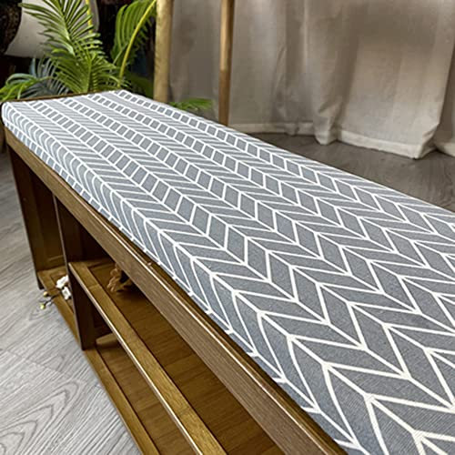 NENIUX Bankkissen für drinnen und draußen, rutschfeste Unterseite, lange Stuhlkissen, Terrassenmöbel, Garten, Küche, Bad, Portico oder Esszimmer, Schaukel, 160 x 35 x 3 cm, Stil 3