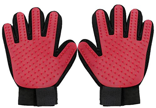 Reinigungshandschuhe Haustier Katze Haarentferner Handschuh Hund Hundepflege Bäder Reinigung Kamm Handschuh Deehedding Remover Massagebürste Pet Supplies Accessoires Reinigungshandschuh ( Color : Left