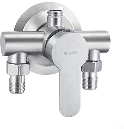 Shower Taps Bar Wall Mounted Shower Faucet Brass,Stainless Steel Shower Faucet Hot And Cold Water Mixer Wall Mounted Metal Handle