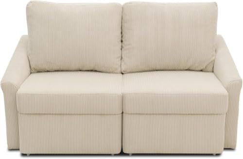 DOMO. collection Sofa Relax, Cord Bezug, beige