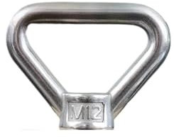 DUOCAI Dreieckige Ringmutter 1 Stück Dreieck-Hebeösenmutter M8 M10 M12 M14 M16 M20 M24 304-A2 Edelstahl Trapezgewinderinge Passend for Griffschrauben (Color : M24)