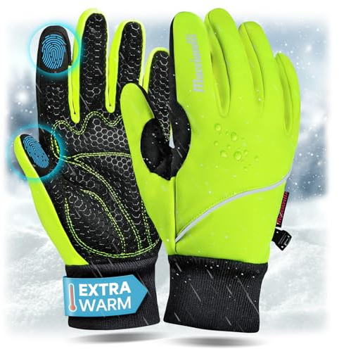 MACCIAVELLI® Fahrradhandschuhe Herren Winter - Warme Thermo Touchscreen Handschuhe für Radsport, Mountainbike und Rennrad - Winddicht, Wasserabweisend für Damen und Herren