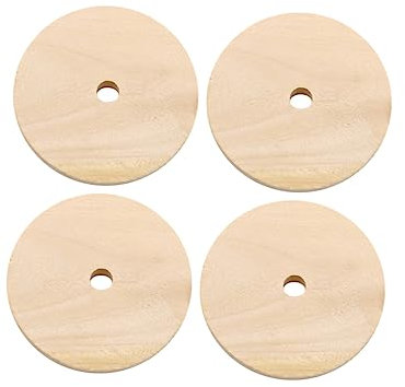 SEWACC 1packung Runde Holzscheiben Unbehandelt Für -projekte Bastelarbeiten Und Dekoration Aus Solidem Holz Vielseitig Einsetzbar