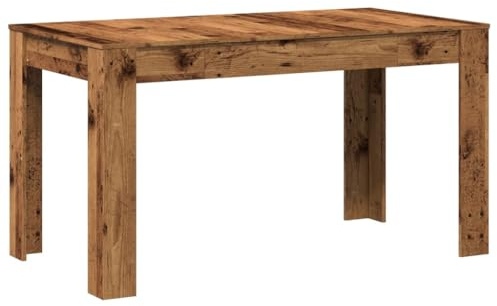 vidaXL Matbord åldrat trä 140x74,5x76 cm konstruerat trä