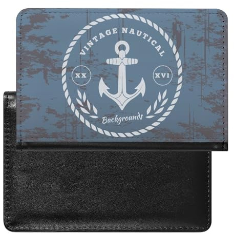 NYKVTG Reisepasshülle Blaues Segeln Reisepass Tasche Reise Gadget Impfpass Hülle Für Damen Herren