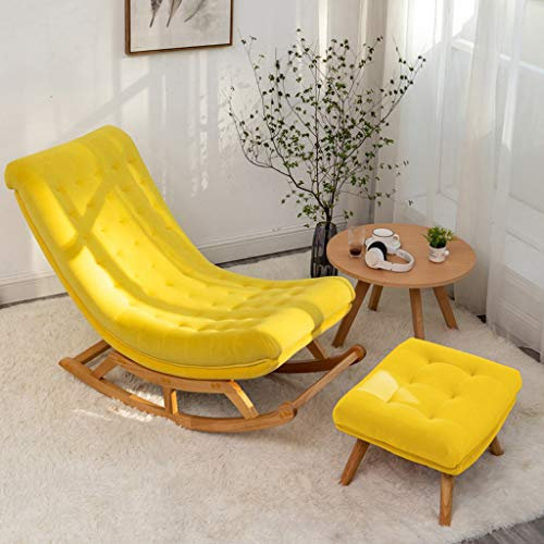 Rocking Recliner Sun Lounger for Bedroom Living Room Balcony Single Sofa for Pregnant Women Nap Lounge for Resting