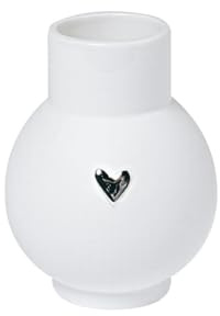 Räder Mini Kugelvase Herz Silber