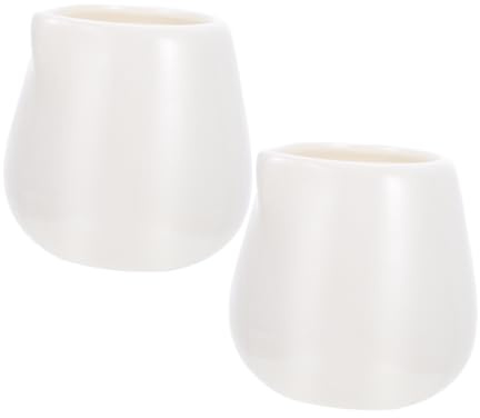 PartyKindom Brocche Per Latte e Salse in Ceramica Ecologica, Capienza Grande, Set Da 2 Pezzi, Materiali Sicuri, Per Uso Domestico e Ristoranti