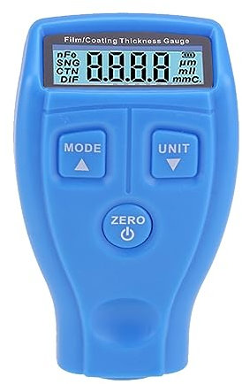 Misuratore di spessore della vernice, Spessimetro for rivestimento auto Tester for pittura LCD Tester for pellicola Strumenti for la misurazione del misuratore di spessore a base di ferro(2)