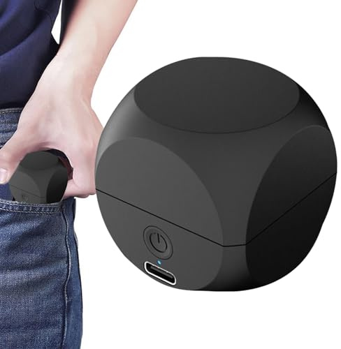 Niesel Mini Rasoio Elettrico Per Uomo,Rasoio Portatile da Tasca | Strumento Elettrico per la Cura dei Capelli Del Viso Trimmer Barba Ricaricabile a Forma di Dado per Uomo