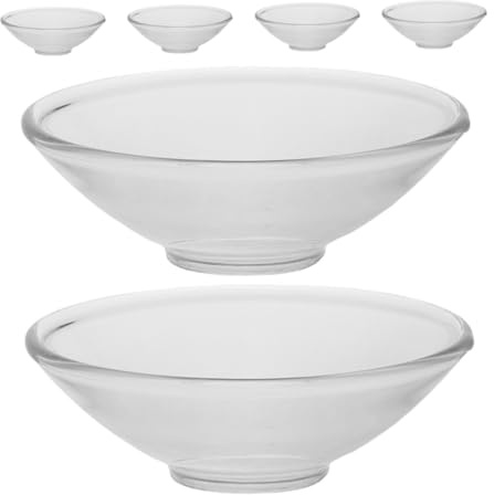 Ipetboom 6pcs Candle Drip Protector Rings Round Glass Wax Catchers for Taper Candle Holders Home Wedding Party Decorative Wax Stoppers