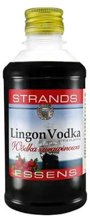 Essenza Aromatica Vodka al Mirtillo Rosso 250 ml + Chips di Quercia Francese 20 g – Estratto Senza Alcol per Cocktail, Drink e Liquori Casalinghi