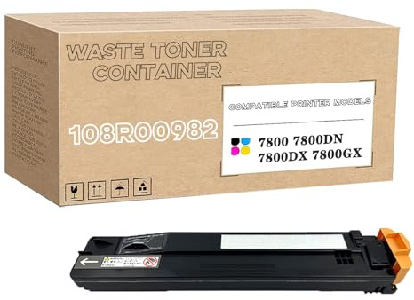 RSENSO 108R00982 108R982 Contenedor De Tóner Residual Compatible para Phaser 7800 7800DN 7800DX 7800GX, Alto Rendimiento De 20 000 Páginas 1Pack