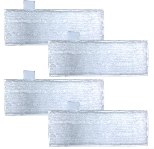 Replacement mop cloth 4PACK for Dupray Steam Cleaner microfiber pads with scrubbing strips reusable and suitable for sticky and tough messes