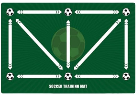 Fußball-Trainingsmatte Waschbar, Sicher, Für Beinarbeit, Jonglieren