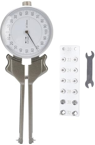 Internal vernier caliper, 20-35mm range, 0.01mm graduation, 70mm measuring depth, internal diameter measuring tool