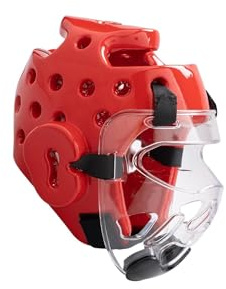 QUXVUIS Casco completo per il viso con imbottitura in NBR per la sicurezza, per una migliore protezione, protezione per la testa da boxe e kickboxing.