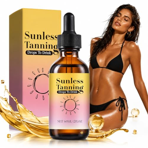 60 Ml Sérum Bronzant Hydratant, SéRum Bronzant, Soin Nourrissant Bronzer Liquide, AméLiorer Le Teint, Effet Instantané, Accélère le bronzage, Pour Tous Types De Peaux, Noir