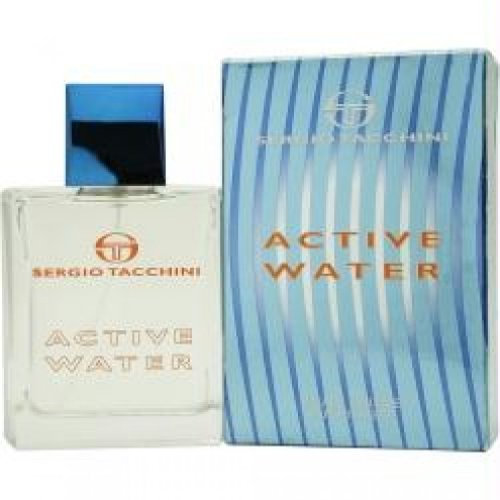 Active Water by Sergio Tacchini for Men, Eau De Toilette Spray, 3.4-Ounce Bottle by Sergio Tacchini