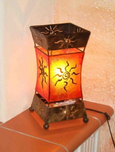 Deko-Lampen Bali - Lampada decorativa Xenia, in metallo e resina